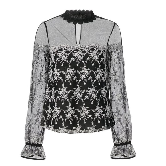 Intermix Amira Embroidered Blouse - Picture 1 of 5